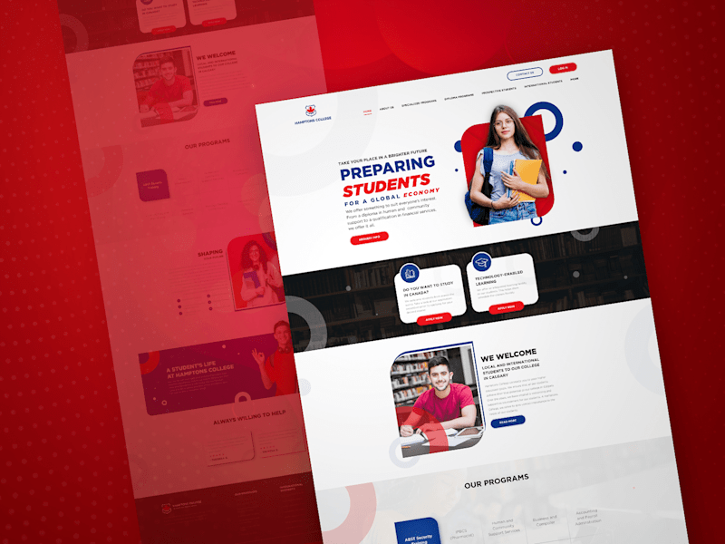 Cover image for Hamptons College Brand Design | Website Redesign