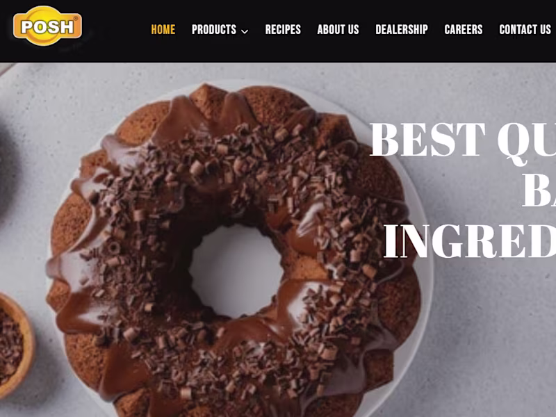 Cover image for Website Development for Spice Brand Posh Foods