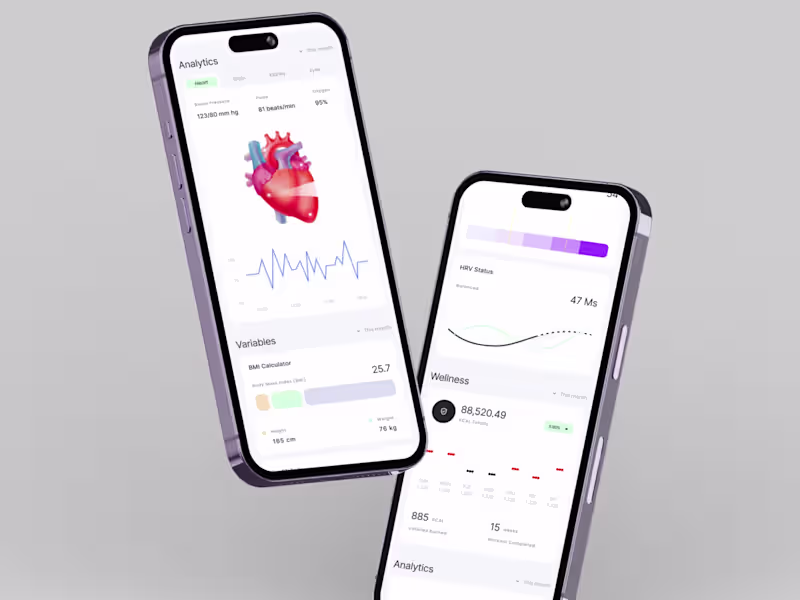 Cover image for AI-Integrated Health Monitoring Solution Mobile Dashboard Design