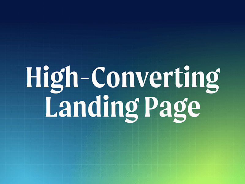 Cover image for High-Converting Landing Page Sprint