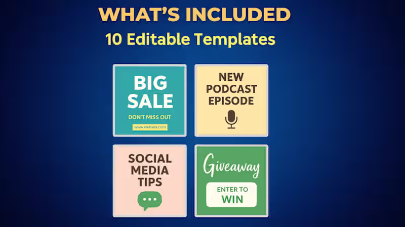 Cover image for Social Media Graphics Pack: What’s Included