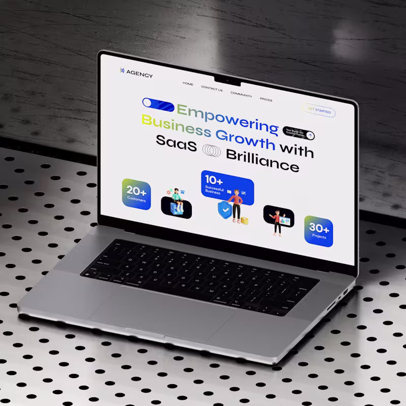 Cover image for Agency SaaS Landing Page Design