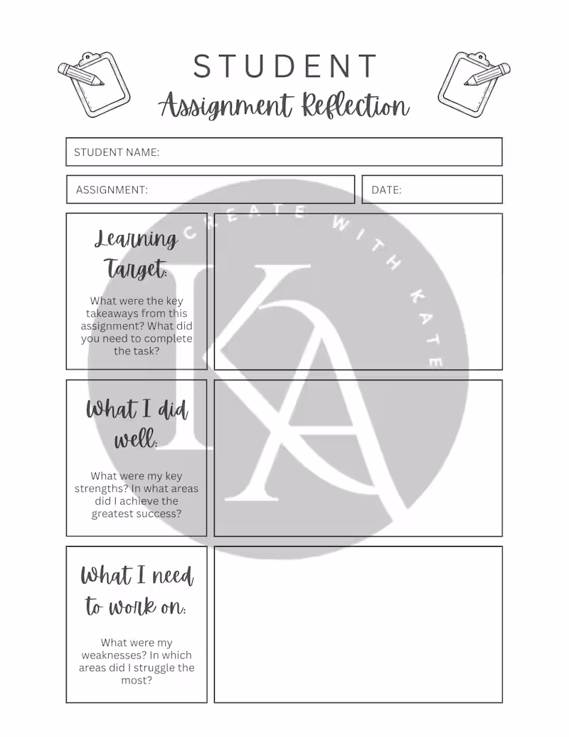 Cover image for 📚 Helping students reflect and grow! This self-initiated in...