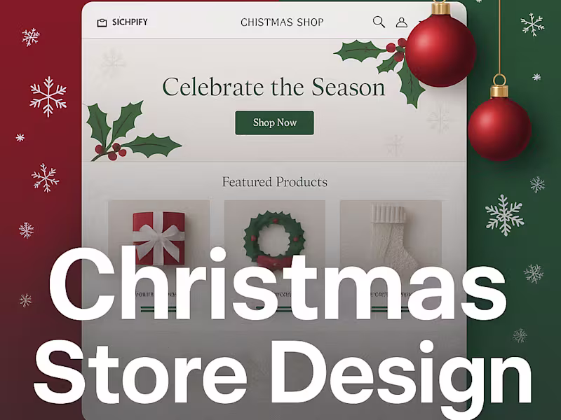 Cover image for I will design a stunning Christmas-themed online store for sales
