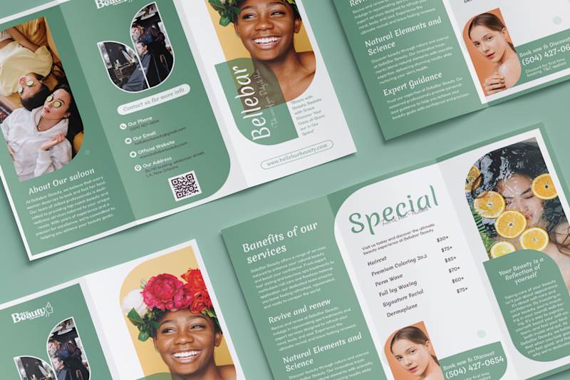Cover image for Captivating Beauty Salon Trifold Brochure