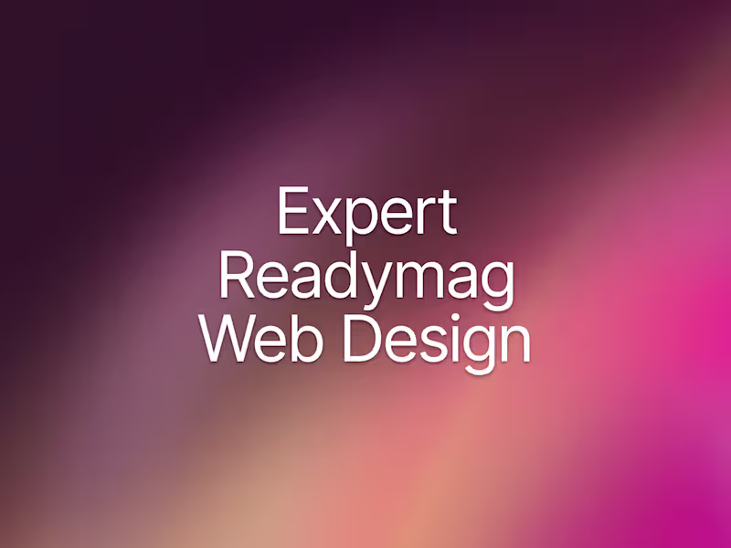 Cover image for Expert Readymag Web Design Services