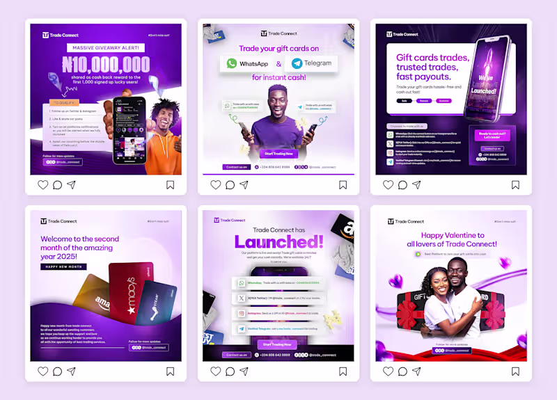 Cover image for Engaging Social Media Designs for Trade Connect