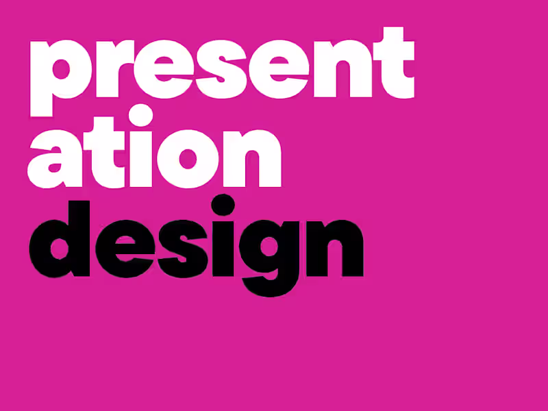 Cover image for I create presentations that captivate and impress.