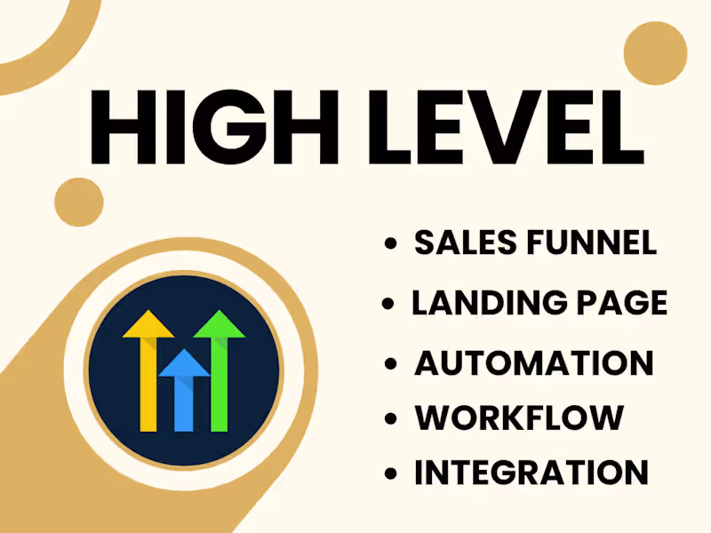 Cover image for GoHighLevel (GHL) Landing Page Design & Automation Setup