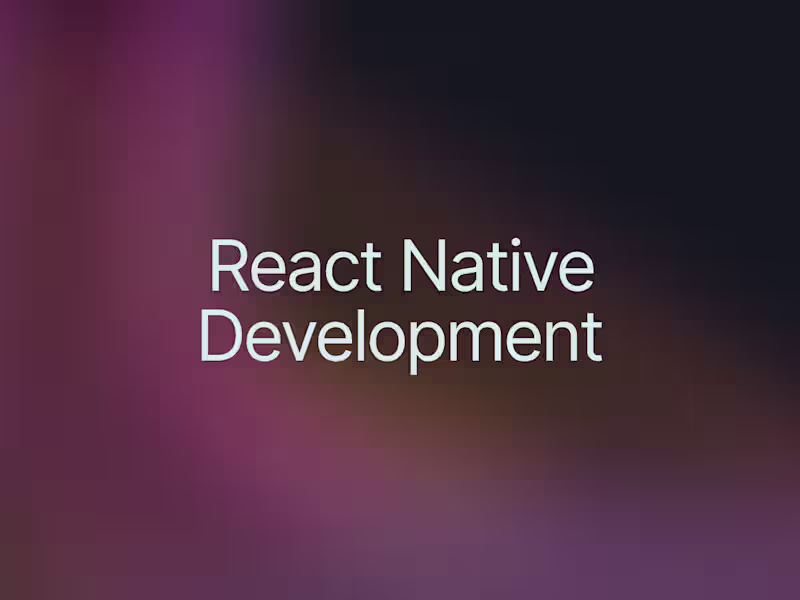 Cover image for Develop cross-platform mobile apps using React-Native