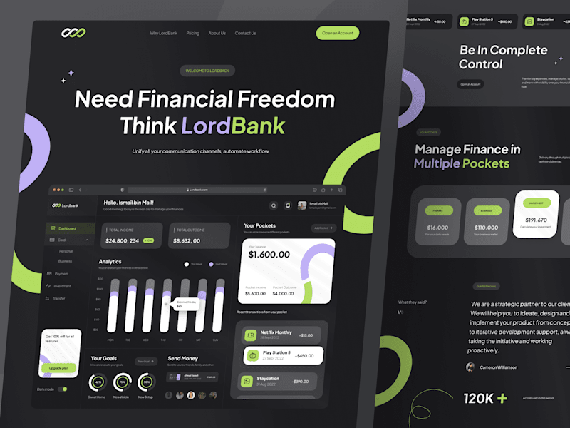 Cover image for LordBank - Landing Page