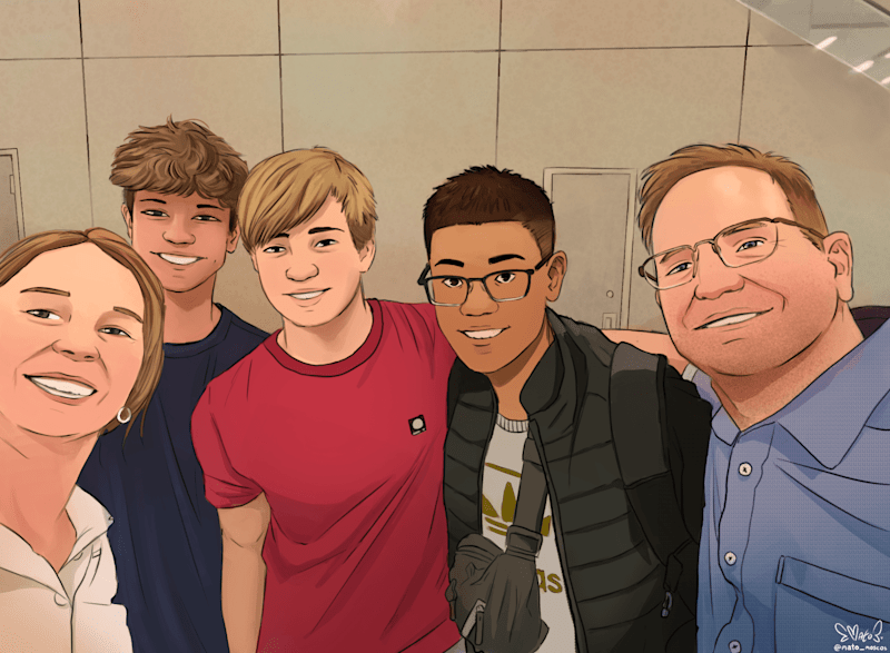 Cover image for Cartoon Style Family Picture Illustrations