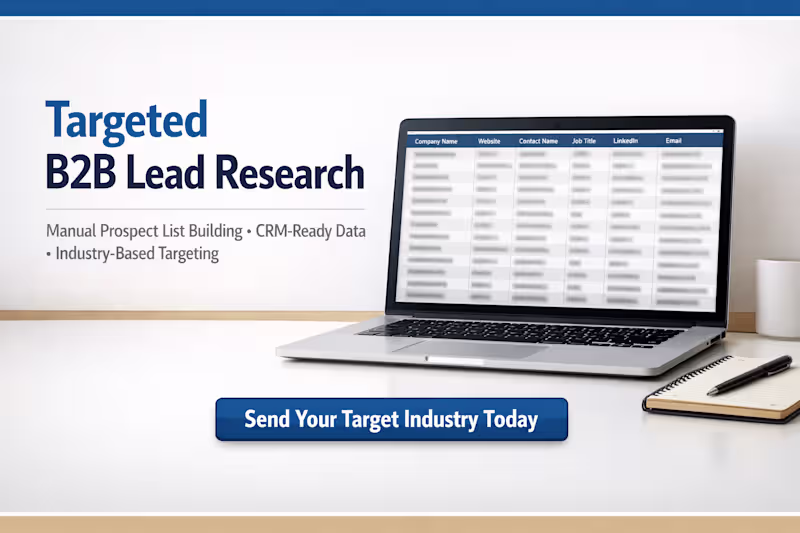 Cover image for Industry-Based B2B Prospect Research
