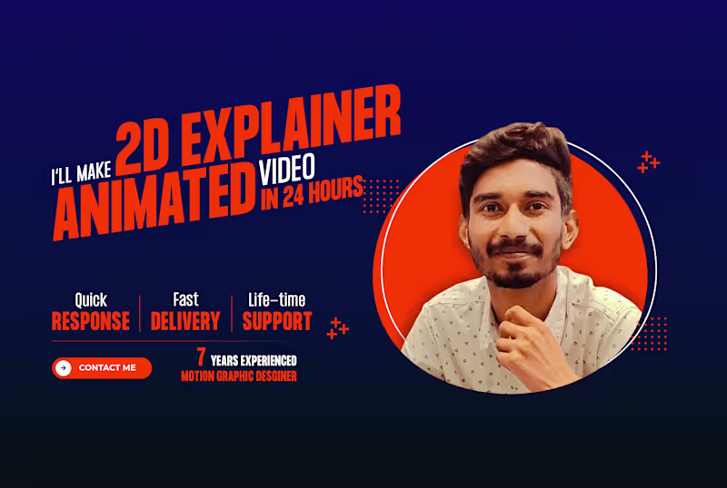 Cover image for I will make 2d explainer animated video