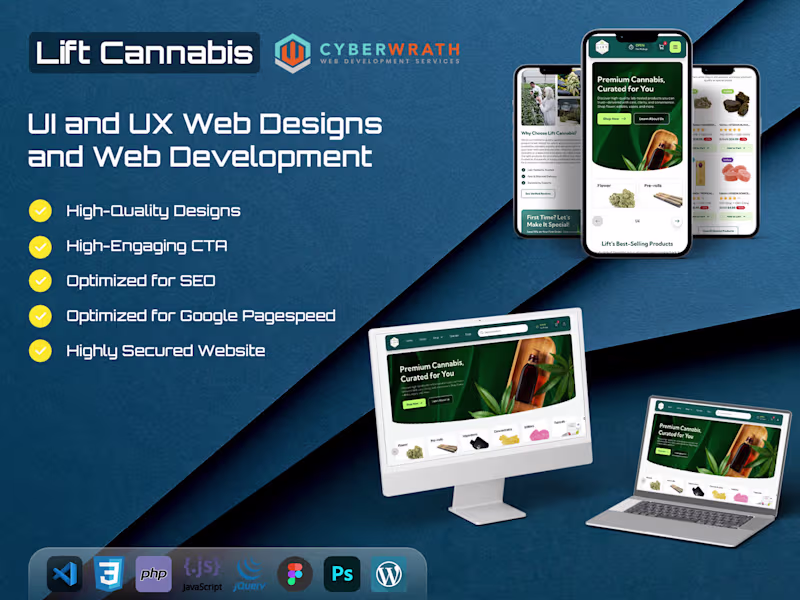 Cover image for Lift Cannabis - Ecommerce Web Development