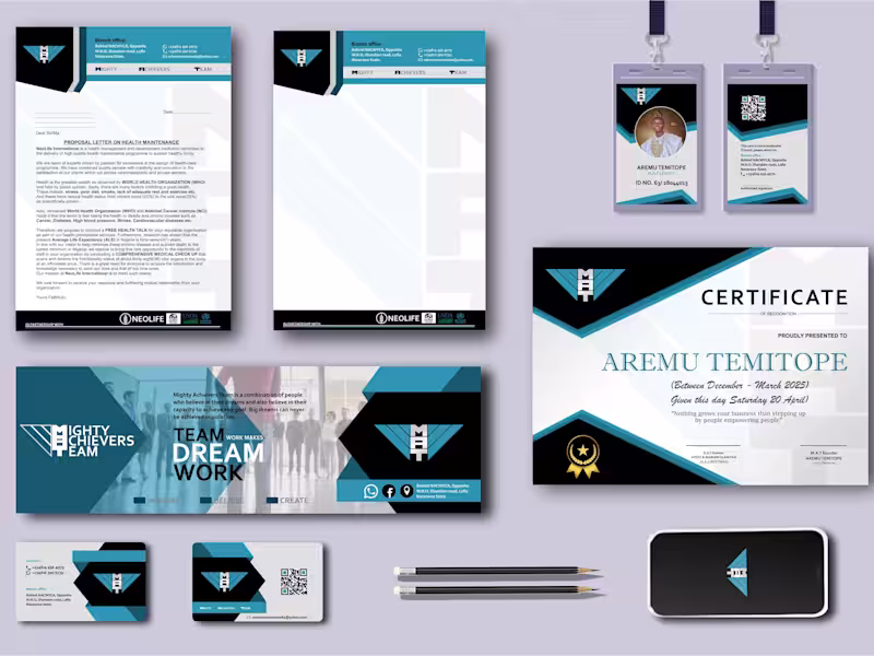 Cover image for Transformational Brand Design for Mighty Achievers Team (M.A.T)