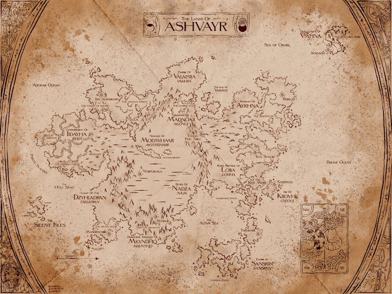 Cover image for Novel Map: The Lands of Ashvayr