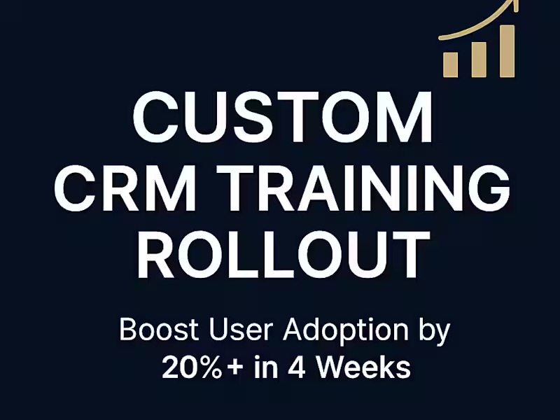 Cover image for CRM Training Program | Custom User Adoption Solutions