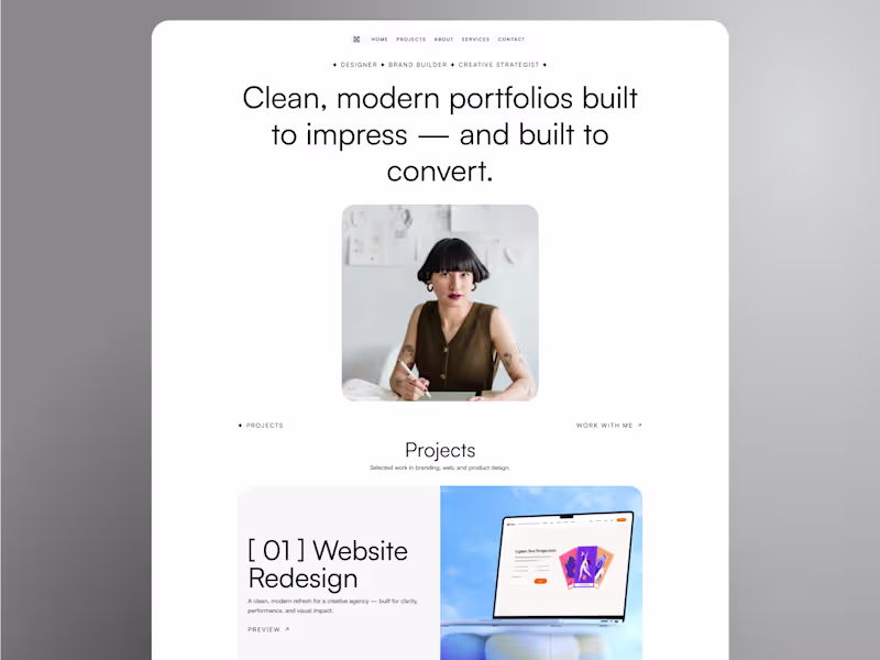 Cover image for Osei Framer Portfolio Template Design