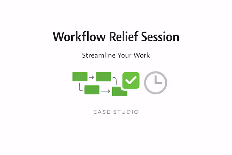 Cover image for Workflow Relief Session