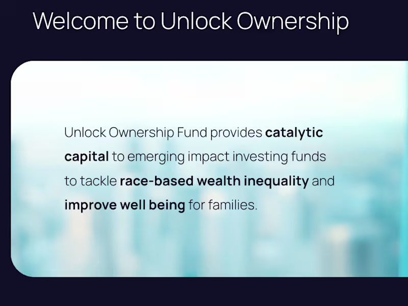 Cover image for Unlock Ownership Fund Pitch Deck