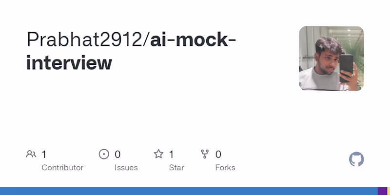 Cover image for Mock Interview App Development