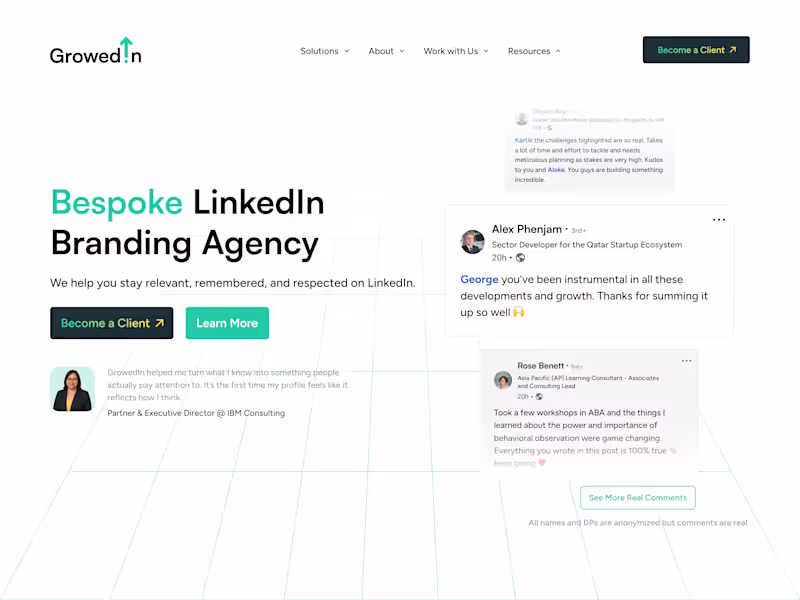 Cover image for Branding and Web Design for GrowedIn