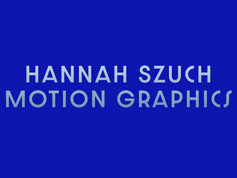 Cover image for Motion Graphics Reel