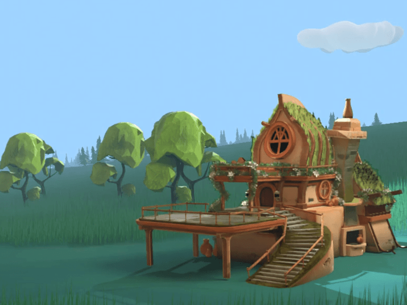 Cover image for Little world, stylized team work.