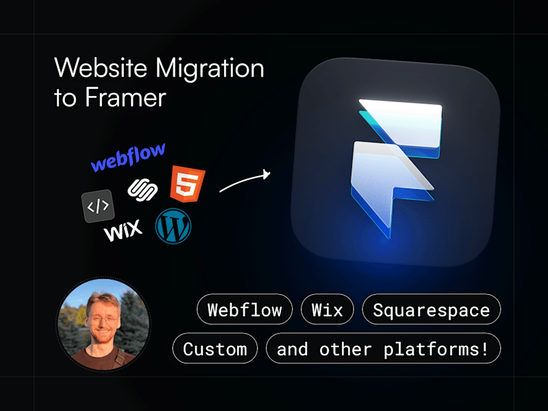 Cover image for Website Migration to Framer