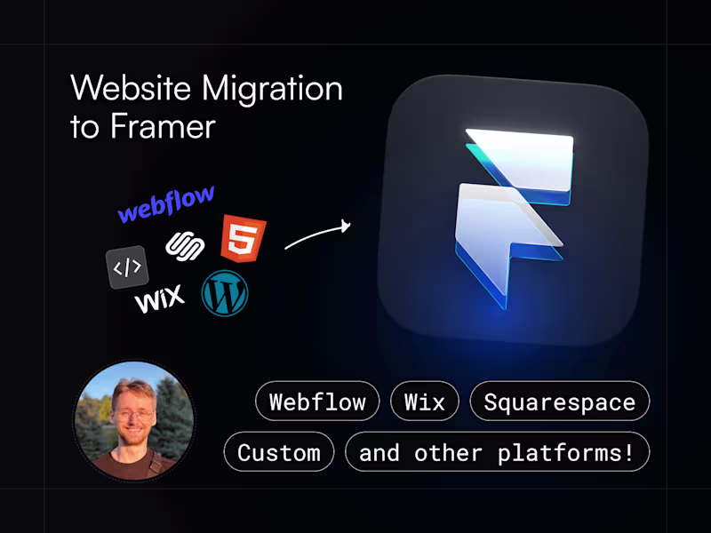Cover image for Website Migration to Framer