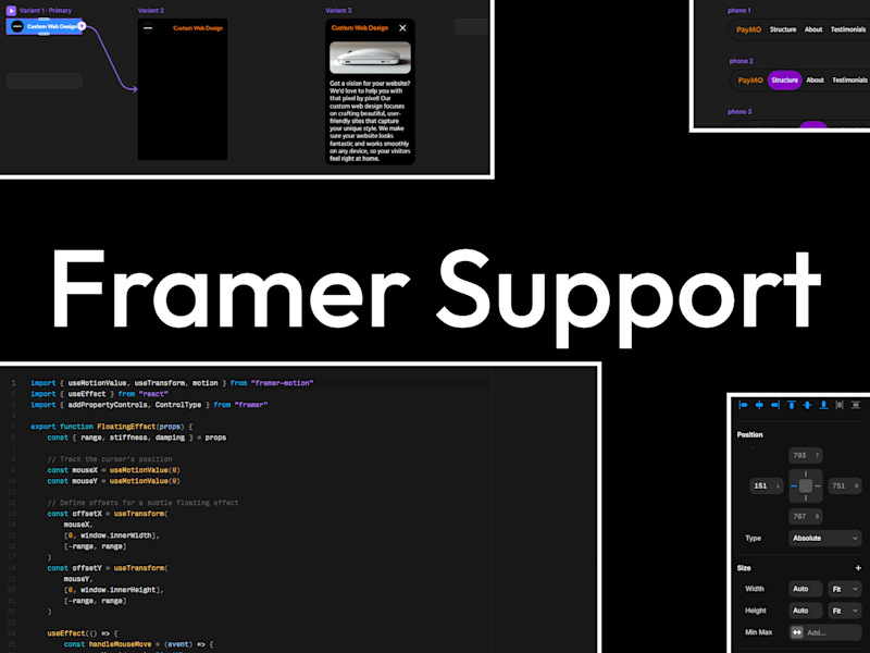 Cover image for Website Made Simple | Framer Fixes and Customizations