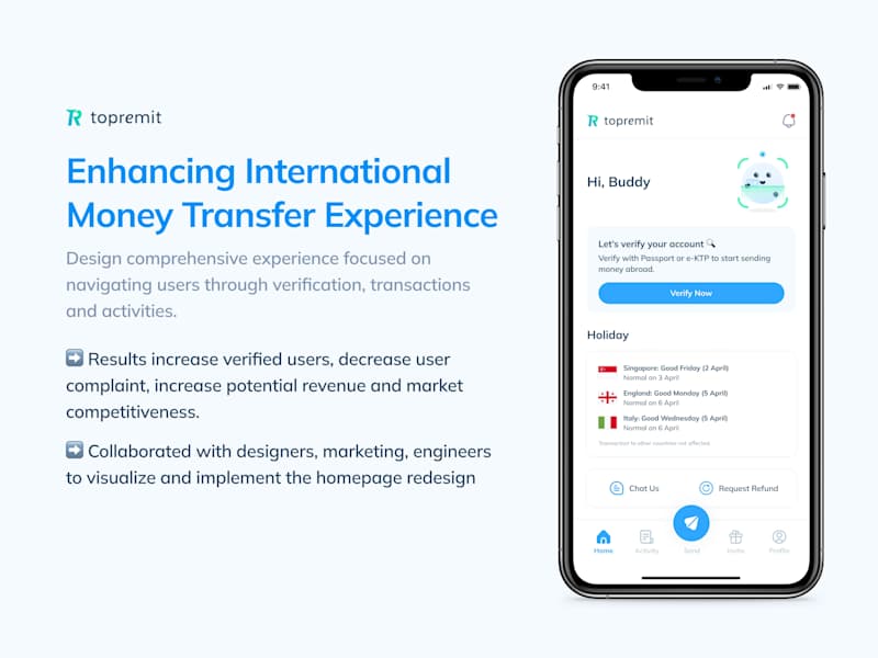 Cover image for Enhancing International Money Transfer Experience
