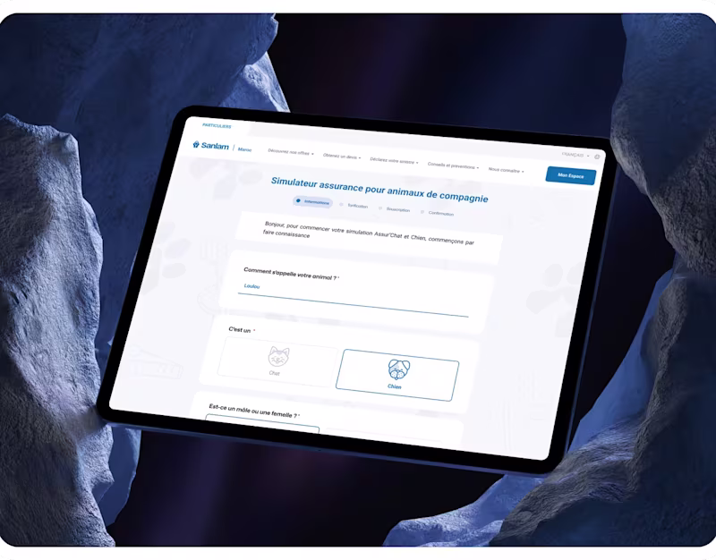 Cover image for SANLAM Health Insurance Simulator for Pets