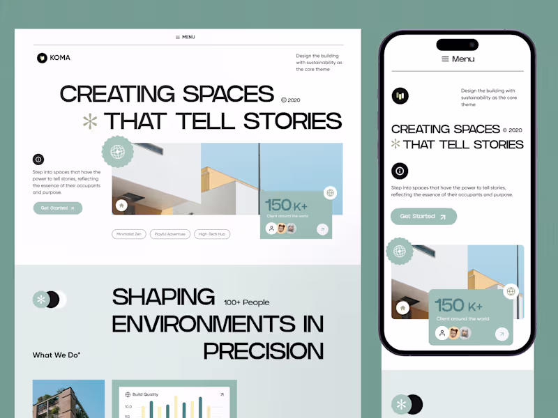 Cover image for KOMA. Real Estate Website(Mobile Version)