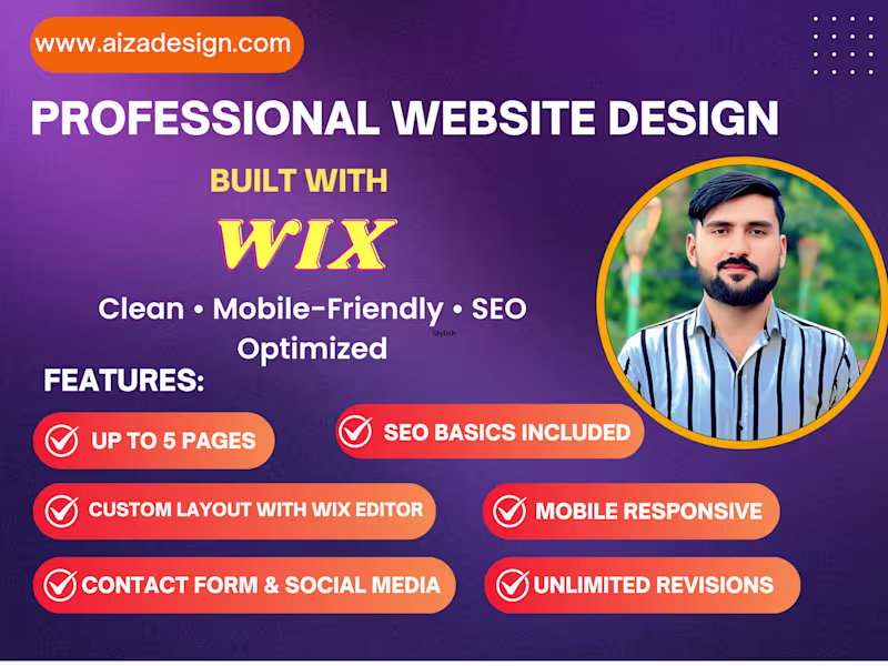 Cover image for I will design a professional SEO-ready Wix website