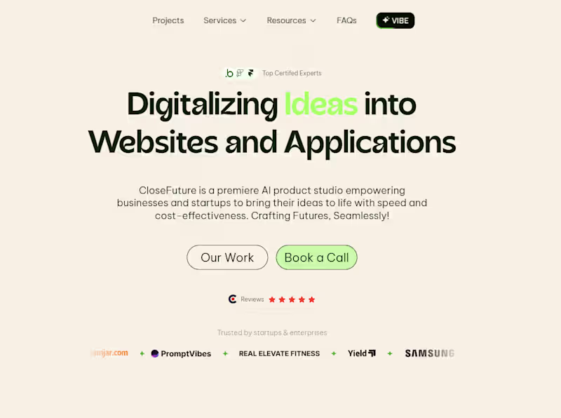 Cover image for Framer Site for Low‑Code & AI App Development