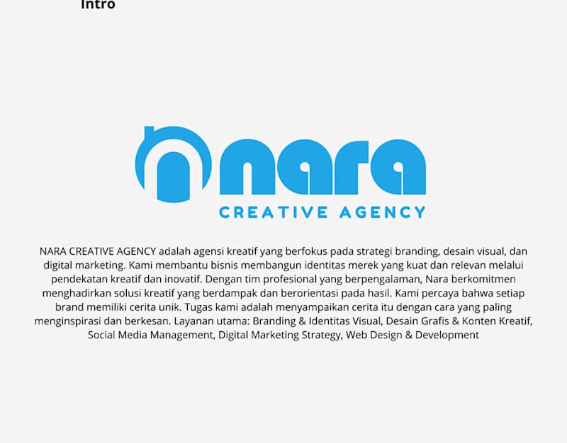 Cover image for Logo and Branding kit by Nara Creative Agency