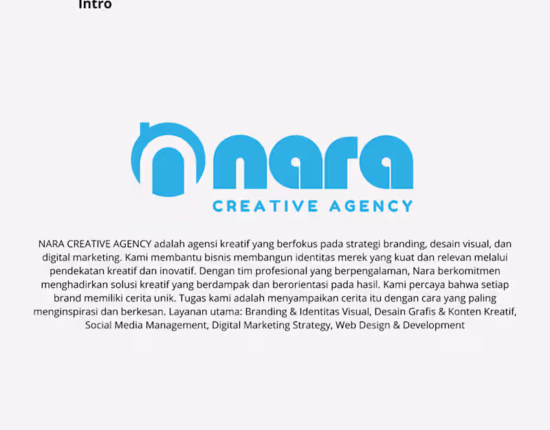 Cover image for Logo and Branding kit by Nara Creative Agency