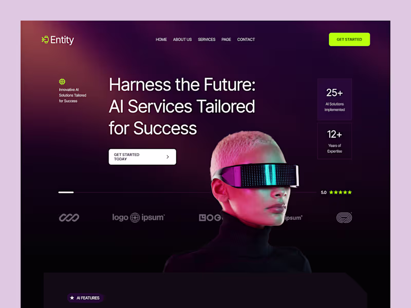 Cover image for AI Services Website Design