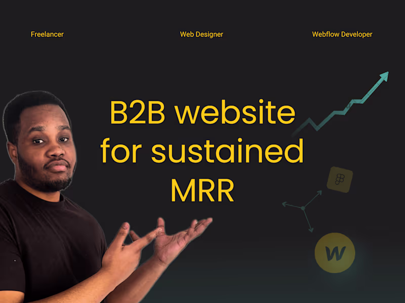 Cover image for B2B Webflow site designed to boost and retain your MRR.