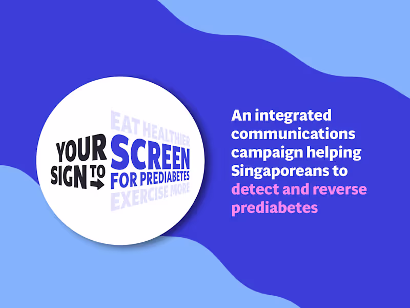 Cover image for Health Campaign: Your Sign to Screen for Prediabetes