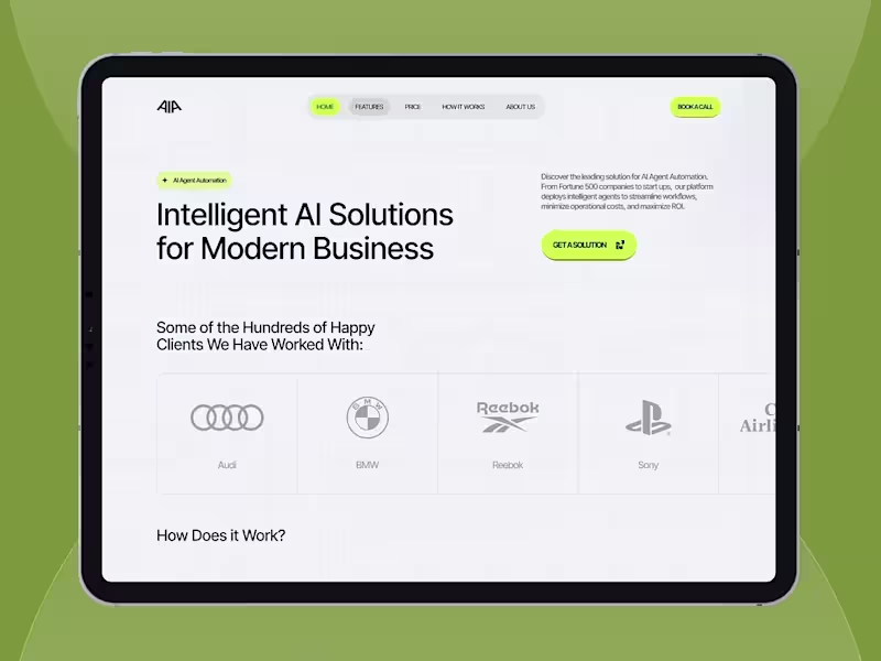 Cover image for AI Automation Redefined: Landing Page Design