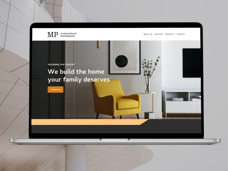Cover image for Web Design for MP Construction and Development