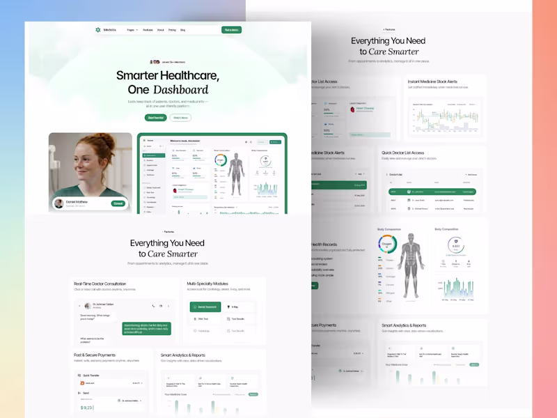 Cover image for Medical startup SaaS design, did I cook? See live: https://m...