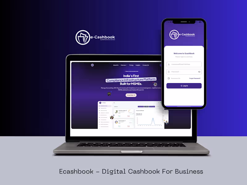 Cover image for E-Cashbook - Digital Bookkeeping app