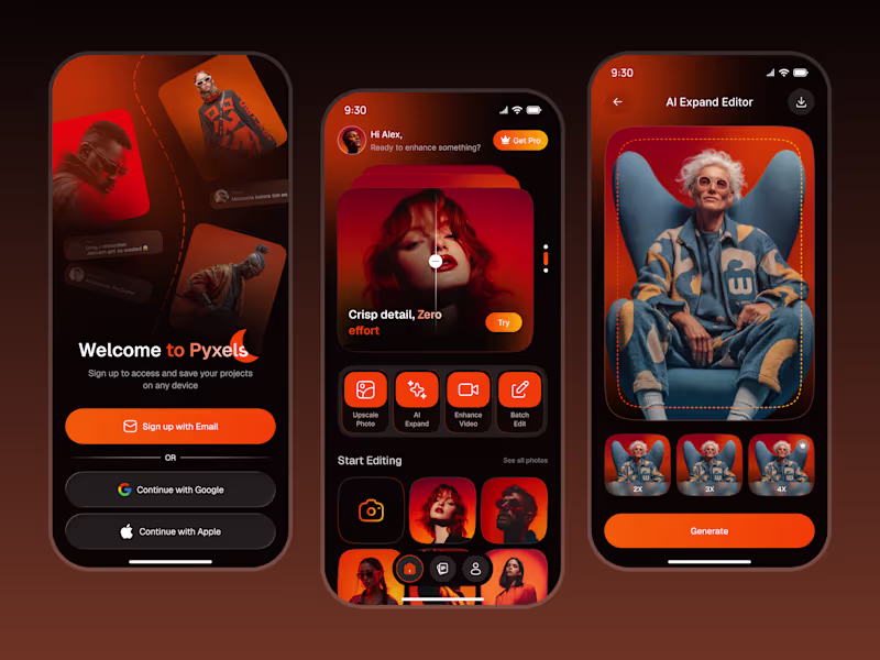 Cover image for AI Photo Editing App UI Design