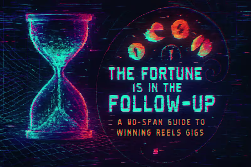 Cover image for The Fortune is in the Follow-Up: A No-Spam Guide to Winning Reels Gigs