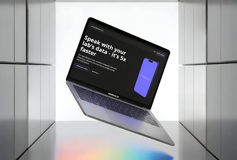 Cover image for Modern Webflow site for AI lab assistant Ascenscia