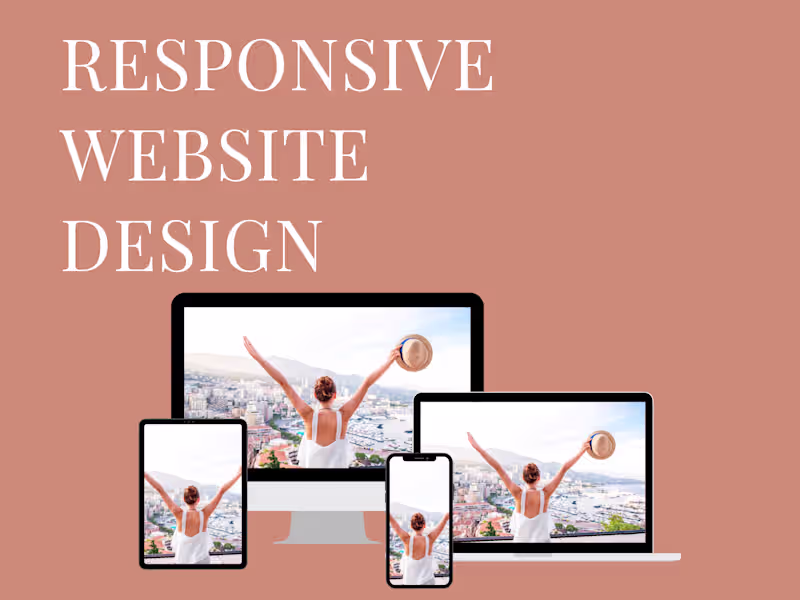 Cover image for You will get a fully functioning and responsive website DFY